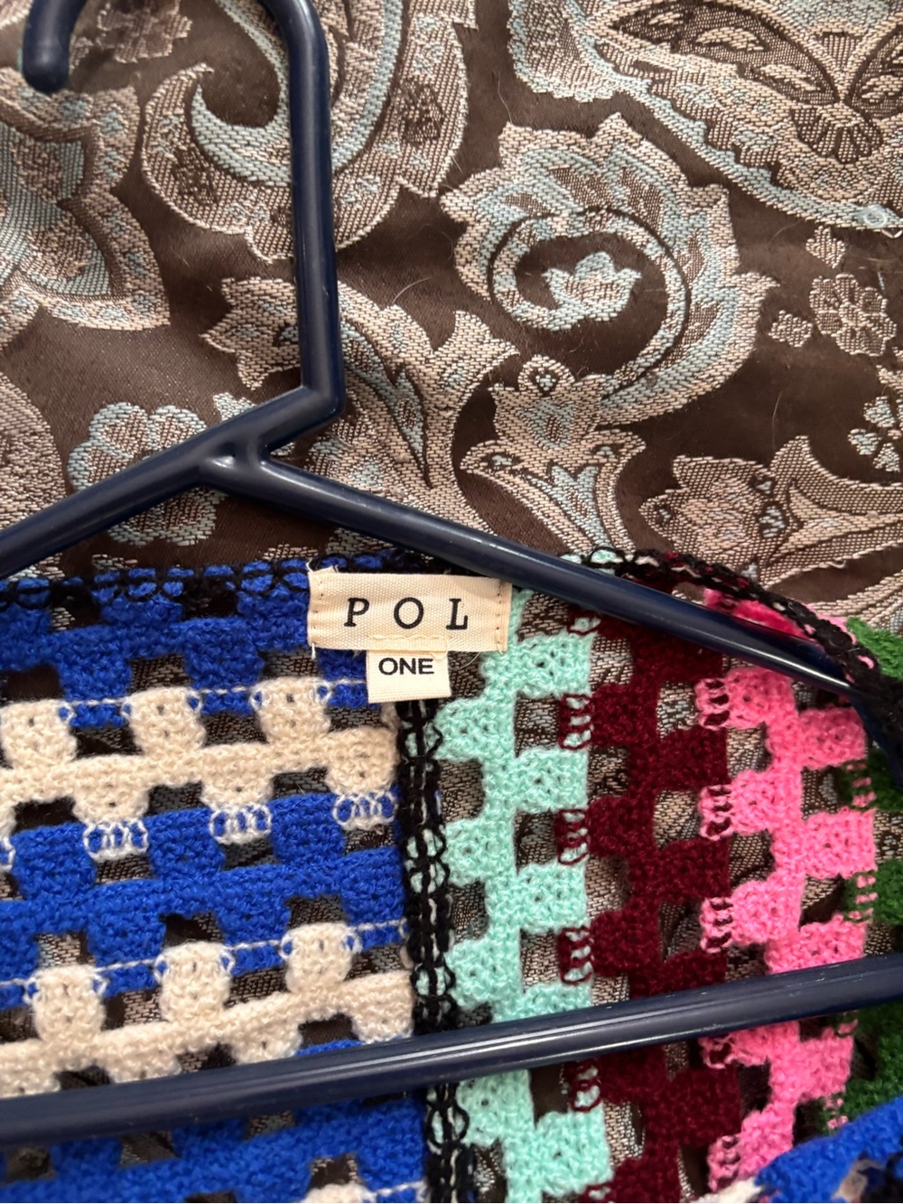 POL Multicolor Crochet Patchwork Jacket - Picture 2 of 2